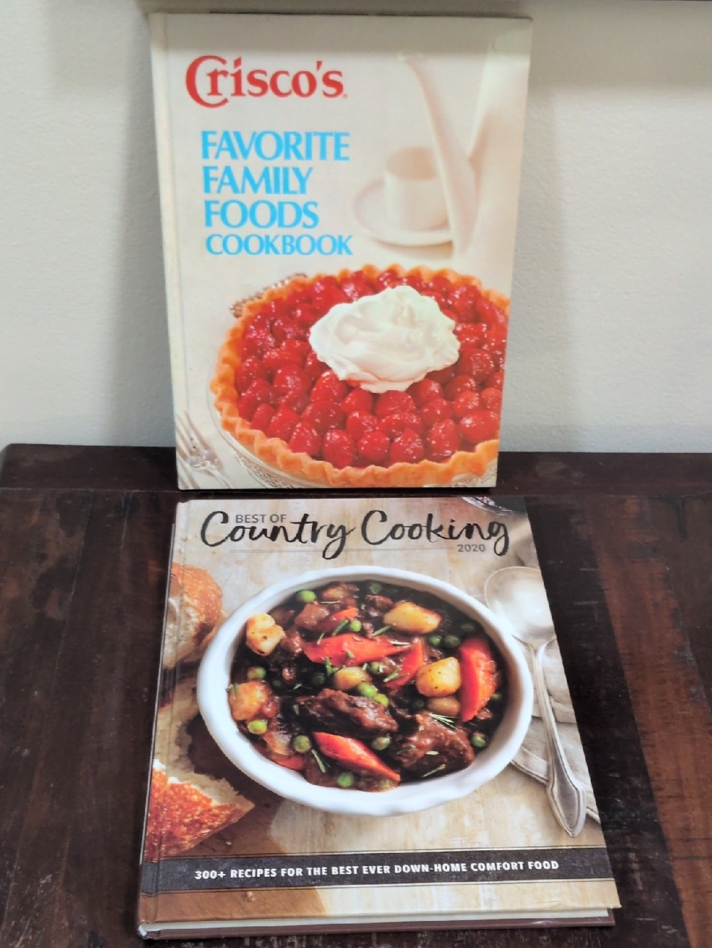 Vintage Crisco Best of Country Set of 2 Hardback Cookbooks - Used